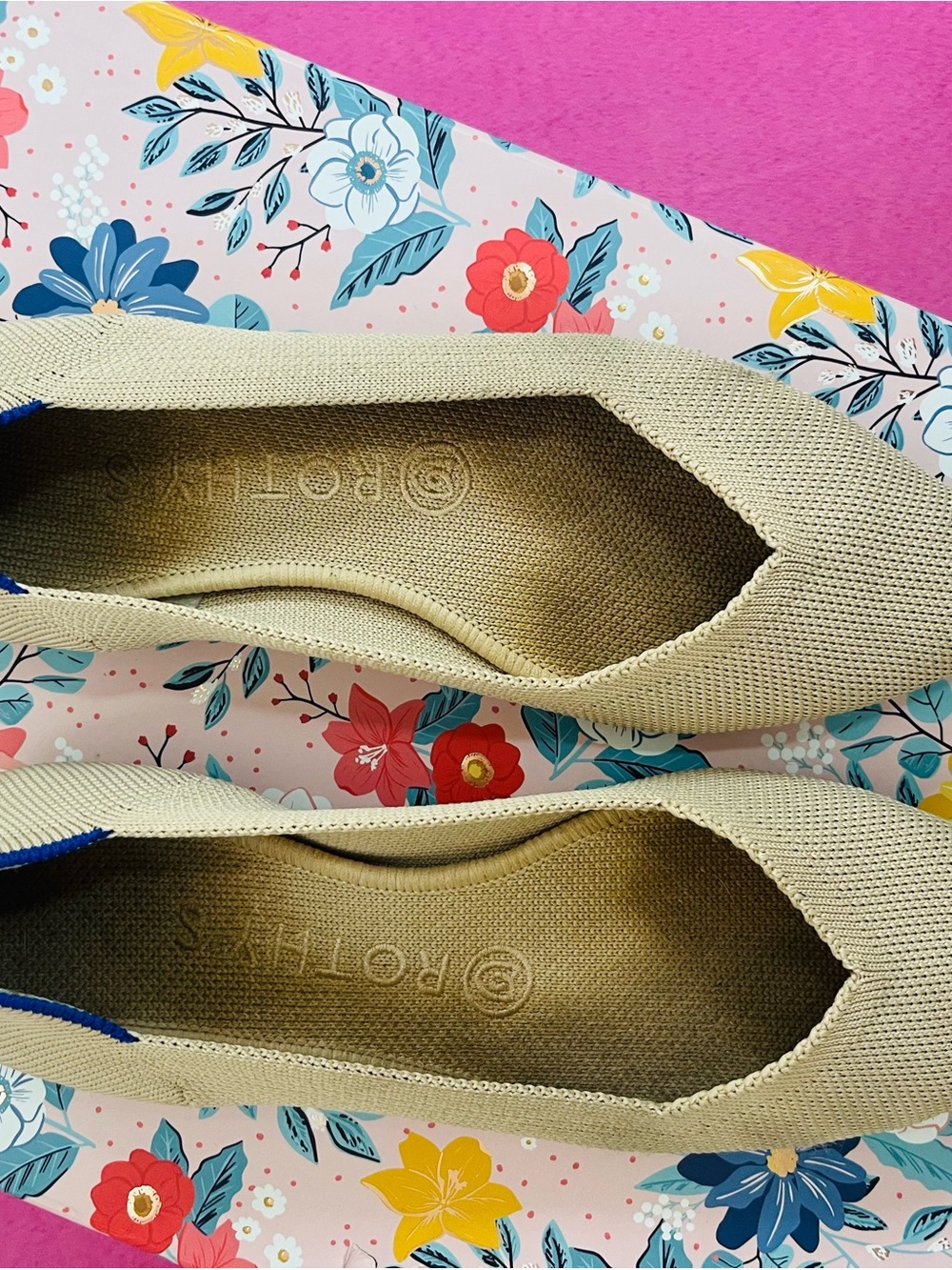 Rothy’s The Point flats in Ecru - Picture 6 of 6